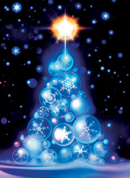 Bauble Tree Christmas Card Pack