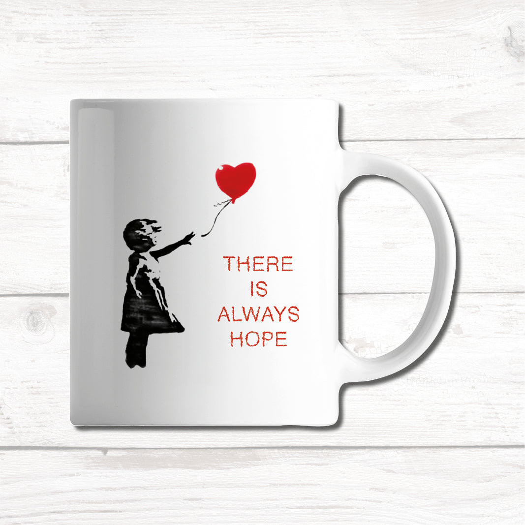 Banksy, Girl With Red Heart Balloon Personalised Mug