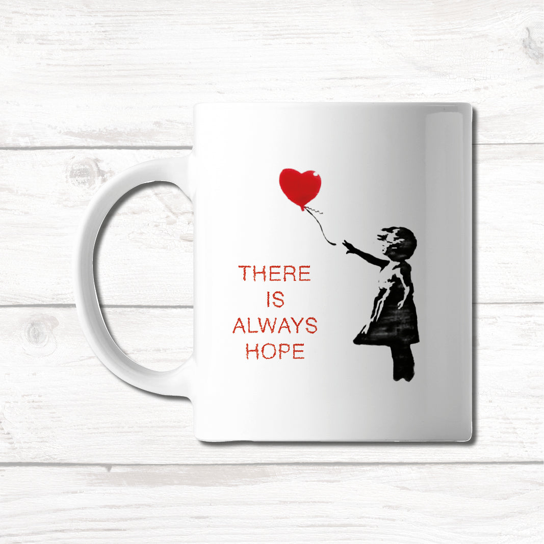 Banksy, Girl With Red Heart Balloon Personalised Mug