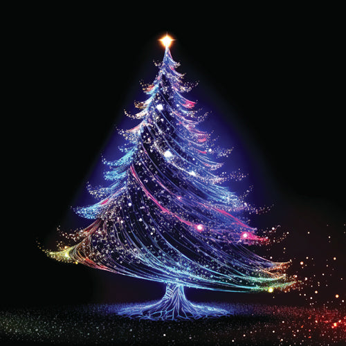 Colourful Christmas Lights Christmas Card Pack
