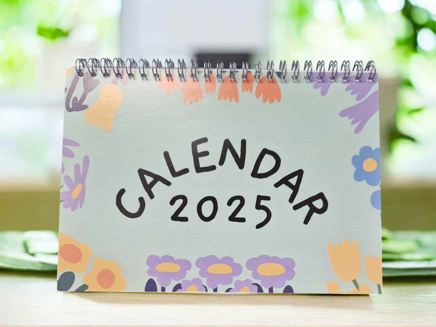 Flowers A5 Desk Calendar