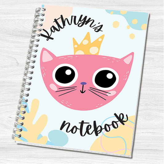 Cat A5 Personalised Notebook