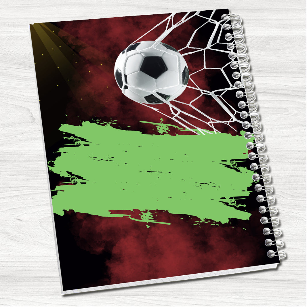 Back of the Net A5 or A4 Personalised Wirebound Notebook