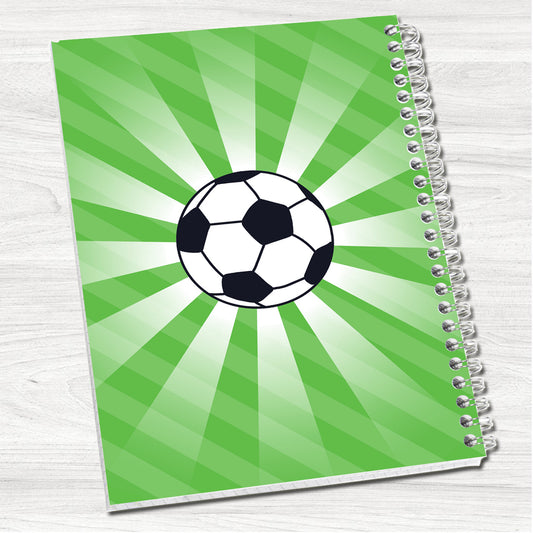 Football Pitch A5 Wirebound Personalised Notebook