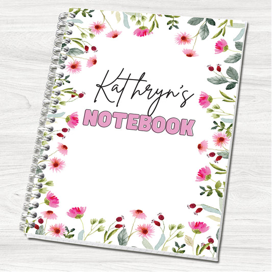 Daisies A5 Personalised Wirebound Notebook