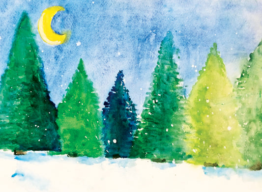 Christmas Pine Trees Christmas Card Pack