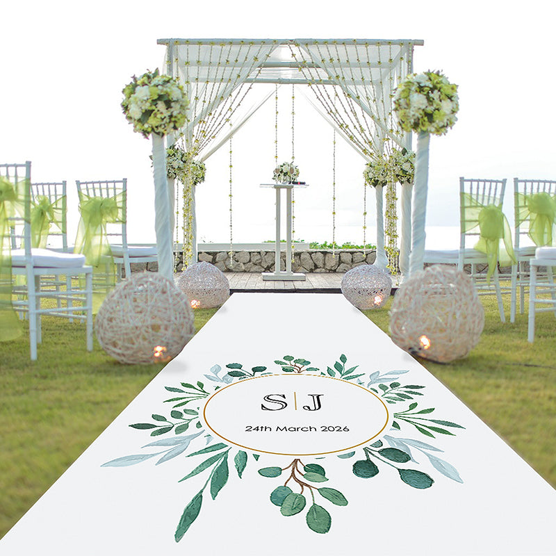 Eucalyptus aisle runner