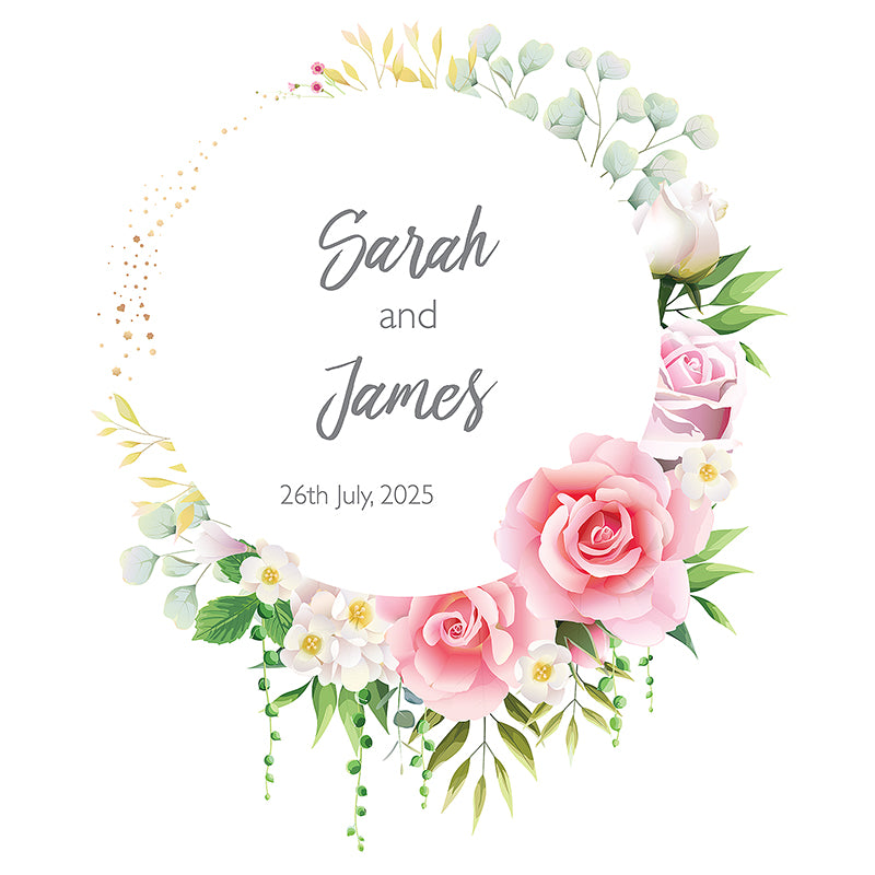 Floral Personalised Aisle Runner, Aisle Runners/Carpets for all Occasions, Personalised, Bespoke Designs, Made to Order, 3 Sizes Available