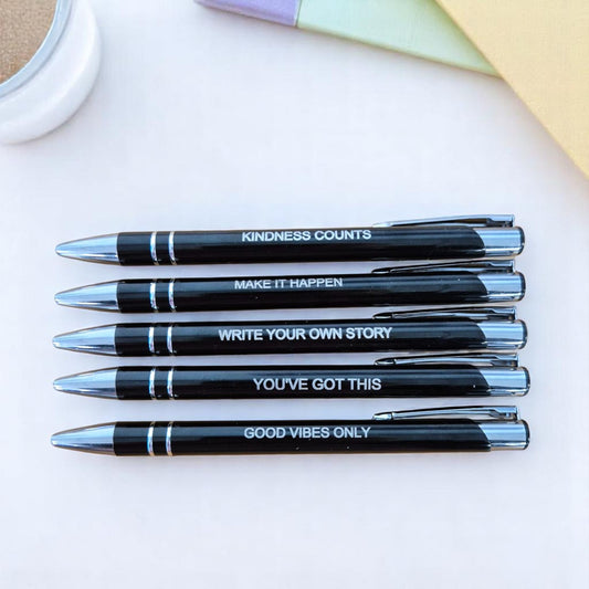 Engraved Pens, Metal Pens With Personal Message, Funny Gifts For Colleagues & Friends, Personalised Gifts for Teachers, Motivational Pens (Copy)