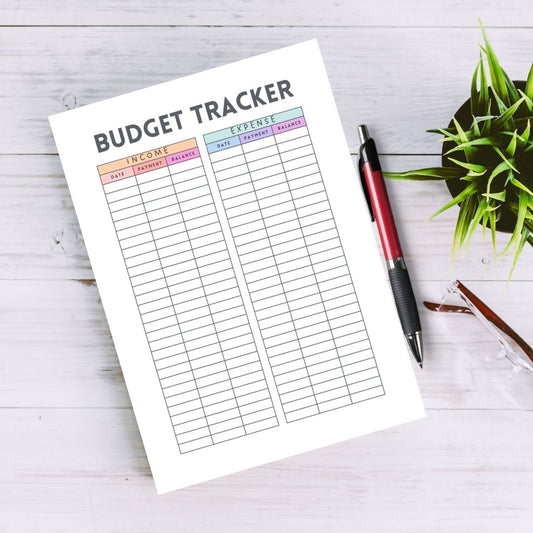 Rainbow 52-Page Budget Planner, Income & Expense Tracker, Financial Organiser