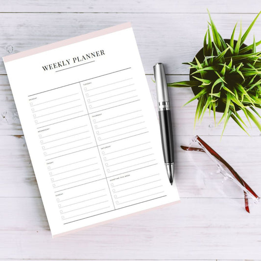 Minimalist Weekly Meal Planner & Shopping List, Shopping List Pad, 52 Week Meal Planner, A5 Notepad, Weekly List, Made to Order Planner