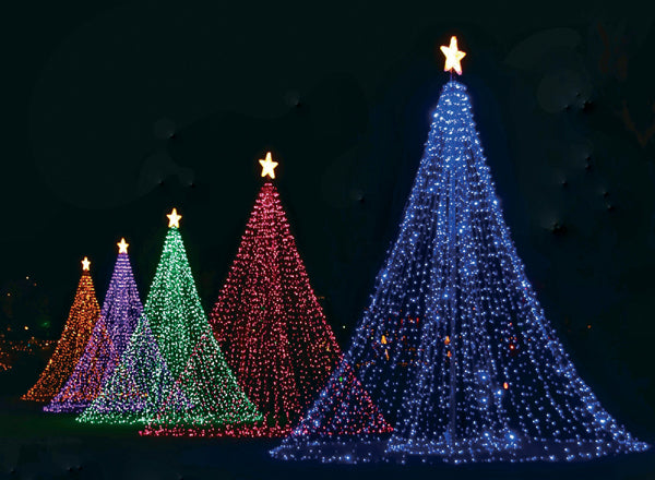 Coloured Trees Christmas Card Pack