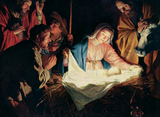 Laying in a Manger Christmas Card Pack
