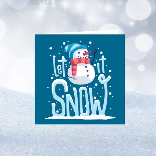 Let it Snow Personalised Christmas Card