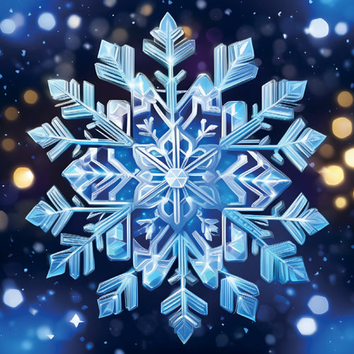 Blue Snowflake Christmas Card Pack