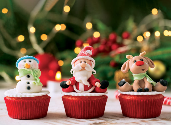 Festive Cupcakes Christmas Card Pack