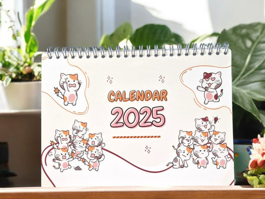 Cats A5 Desk Calendar