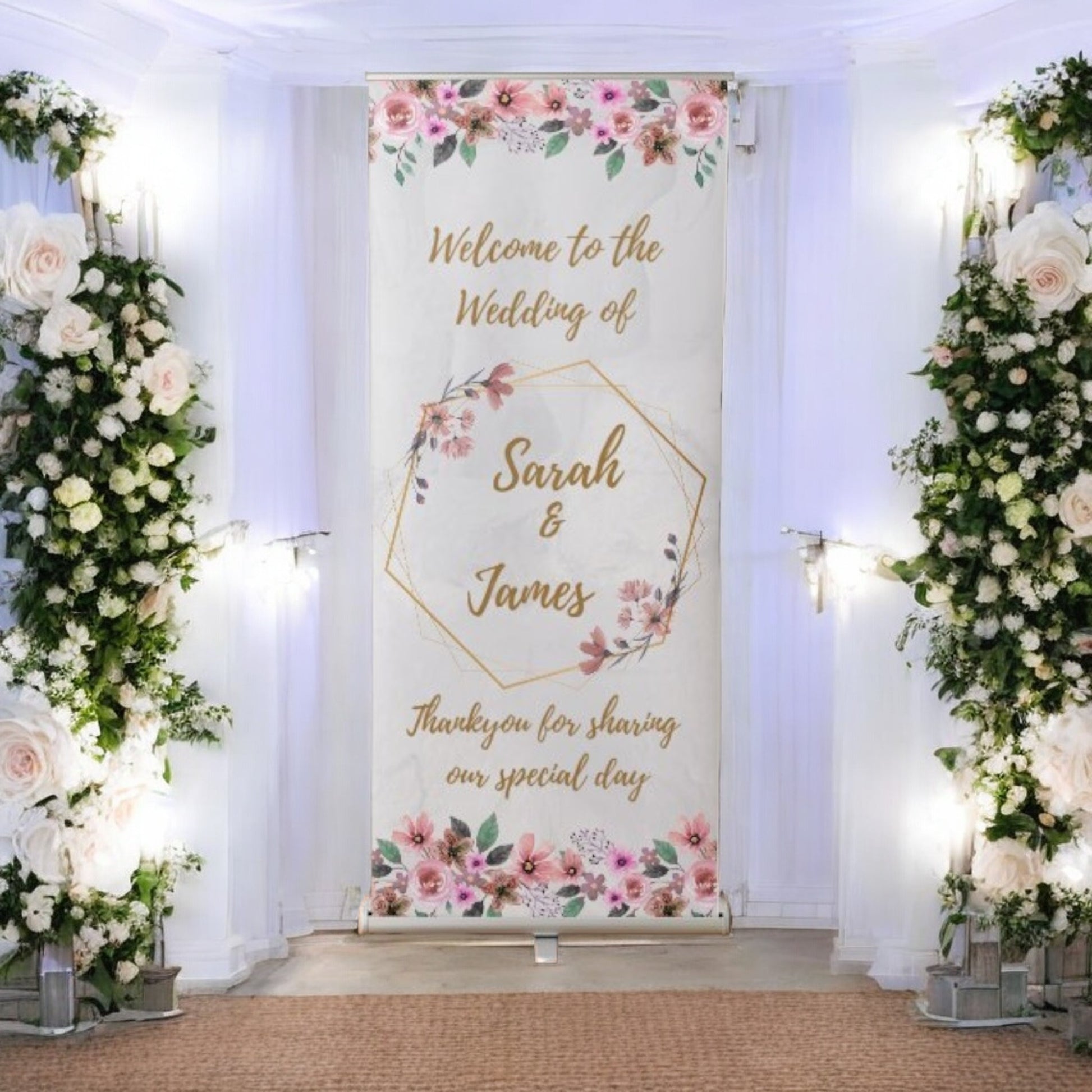 Geometric Themed Roller Banner