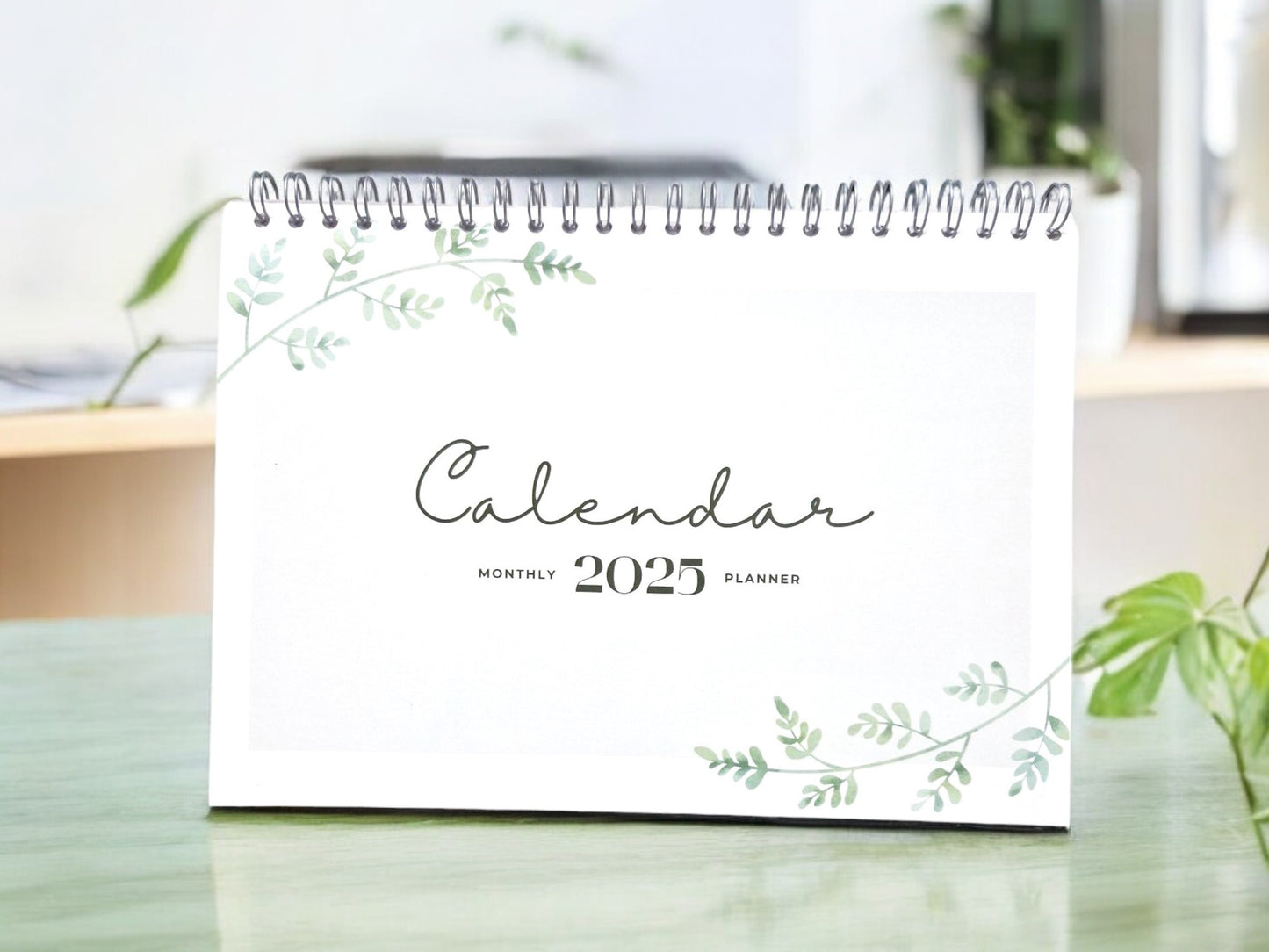 Green Leaves 2025 Calendar