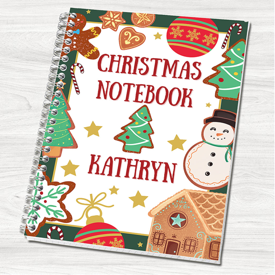 All Things Christmassy A5 Personalised Wirebound Notebook