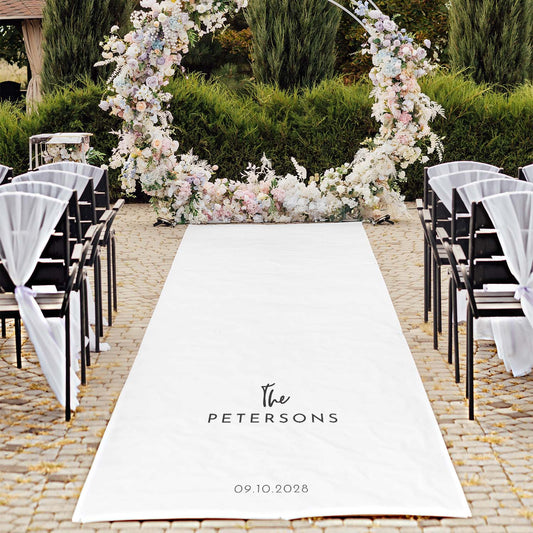 Personalised Last Name Aisle Runner, Suitable for All Occasions, UK Supplier